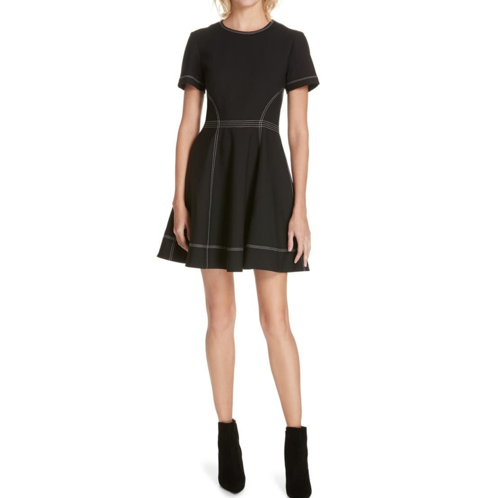 Cinq à Sept Bryce Contrast Stitch Minidress